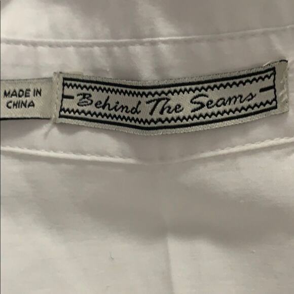 BEHIND THE SEAMS‎ WHITE SHIRT SIZE M - Picture 6 of 6